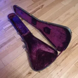 VINTAGE GIBSON FLYING V BASS OHSC HARDSHELL CASE RARE HARD SHELL