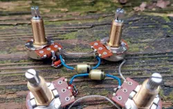 GIBSON LES PAUL WIRING HARNESS BOURNS A500K 27MM POTS ERO .022 CAPS TREBLE BLEED