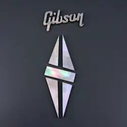 2.0 MM THICKNESS GIBSON DIAMOND GUITAR LOGO INLAY MOTHER OF PEAL