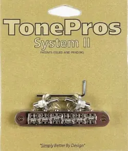 TONEPROS BEST TP6R-N ROLLER SADDLE BRIDGE, NICKEL - FITS GIBSON USA GUITARS