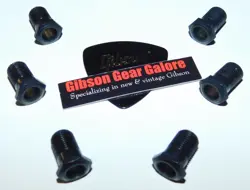 GIBSON LES PAUL TUNER FERRULE SET BLACK KLUSON DELUXE GUITAR PARTS SG PROJECT B