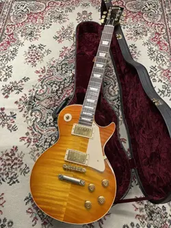 GIBSON CUSTOM SHOP HISTORIC COLLECTION 1958 LES PAUL STANDARD FIGURED AUTHENTIC