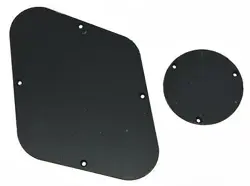 LP REAR CONTROL PLATE & SWITCH PLATE CAVITY COVER FITS GIBSON LES PAUL BLACK