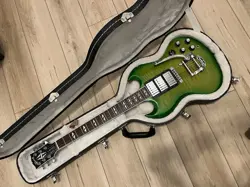 RARE GIBSON SG DELUXE LIME BURST