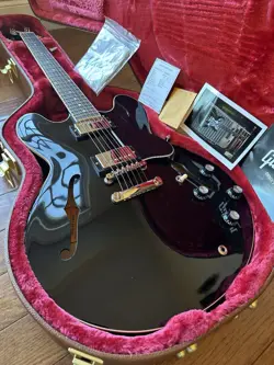 2022 GIBSON ES-335 DOT GLOSS - BLACK EBONY