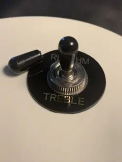 GIBSON USA SELLER  1X SWITCH TIP KNOB BLACK USA FOR 8/32 GIBSON LES PAUL DOT