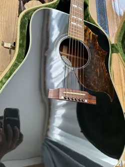 GIBSON HUMMING BIRD EBONY BLACK NO.MG2049
