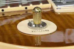 KNURLED TOGGLE SWITCH KNOB TIP FOR US GIBSON GUITARS - SAE 8-32 THREAD- GOLD