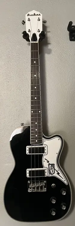 AIRLINE GUITARS TUXEDO TENOR - BLACK - 4 STRING ELECTRIC - NOT GIBSON FENDER