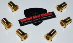 GIBSON LES PAUL TUNER FERRULE SET GOLD KLUSON DELUXE GUITAR PARTS SG PROJECT G