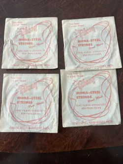 VINTAGE GIBSON MONA STEEL STRINGS (FOUR STRINGS)