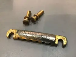 GIBSON 1969 VINTAGE ALUMINUM GOLD TAILPIECE LES PAUL CUSTOM PERSONAL BURST SEMI