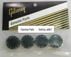 GIBSON®BLACK SPEED KNOBS SET GENUINE LES PAUL GUITAR PARTS 