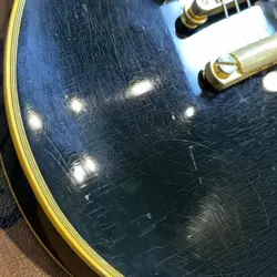 GIBSON LES PAUL CUSTOM EBONY BLACK GOLD HARDWARE USA 1990 SOLID ELECTRIC GUITAR
