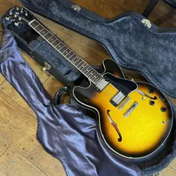 GIBSON MEMPHIS ES-335 DOT VINTAGE SUNBURST USA 2007 SEMI HOLLOW ELECTRIC GUITAR