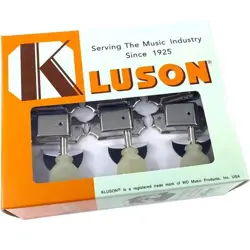 NEW KLUSON SD90SLN L3+R3 KEYSTONE TUNERS FOR VINTAGE GIBSON® GUITAR 3X3 - NICKEL