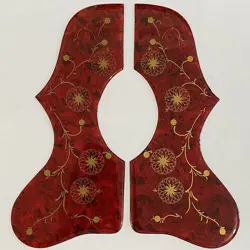 FOR GIBSON J200 SJ200 ACOUSTIC FOLK GUITAR SELF ADHENSIVE PICKGUARD CRYSTA RED