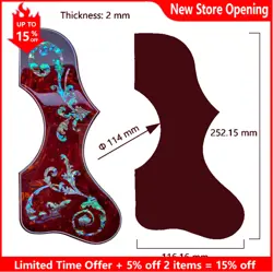 FOR GIBSON J200 SJ200 ACOUSTIC FOLK GUITAR PICKGUARD SELF ADHENSIVE THICKNES 2MM