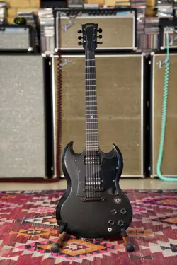 2001 GIBSON SG GOTHIC - ORIGINAL VERSION WITH CRESCENT MOON + STAR INLAY