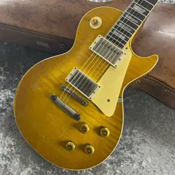 GIBSON CUSTOM SHOP MURPHY LAB 1959 LES PAUL STANDARD LEMON *LF474