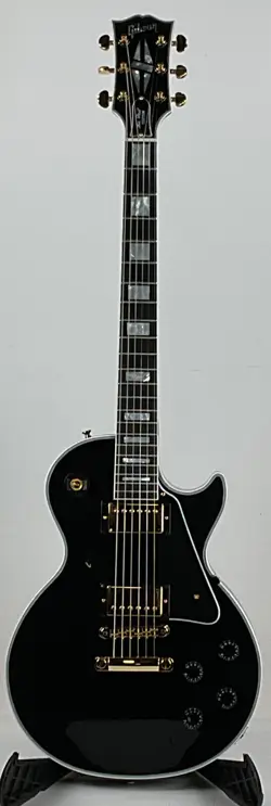 GIBSON CUSTOM LES PAUL CUST ELECTRIC SOLIDBODY GUITAR, EBONY
