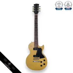 GIBSON LES PAUL SPECIAL SATIN YELLOW ELECTRIC GUITAR WITH SOFT CASE