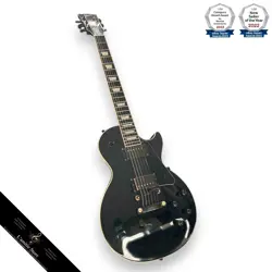 GIBSON LES PAUL CUSTOM BLACK ELECTRIC GUITAR MAHOGANY NECK SLIM TAPER