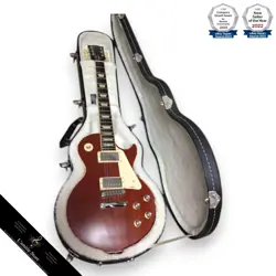GIBSON LES PAUL TRADITIONAL CHERRY BINDING ELECTRIC GUITAR ONE OWNER
