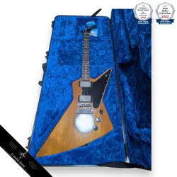 GIBSON EXPLORER ANTIQUE NATURAL ELECTRIC GUITAR WITH DELUXE HARD CASE