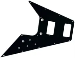 NEW 3 PLY GUITAR PICKGUARD FOR FIT GIBSON FLYING V STYLE BLACK