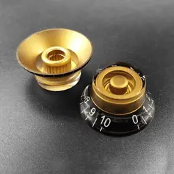 2/4 PCS SPEED CONTROL KNOBS–VOLUME TONE GUITAR FOR GIBSON LES PAUL – BLACK GOLD