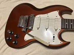 ELECTRIC GUITAR GIBSON MELODY MAKER III SG SPARKLING BURGUNDY 1968