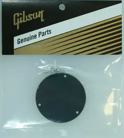 GIBSON SWITCH PLATE REAR COVER BLACK W/SCREWS LES PAUL GENUINE REPLACEMENT PARTS