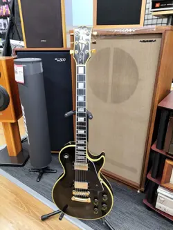 GIBSON LES PAUL CUSTOM BLACK MADE IN USA 1982 SOLID BODY ELECTRIC GUITAR