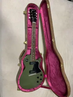 GIBSON CUSTOM SHOP 1960 LES PAUL SPECIAL SINGLE CUT VOS OLIVE DRAB GREEN 2017