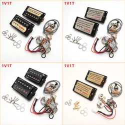 GUITAR HUMBUCKER PICKUP FOR GIBSON BRIDGE NECK PICKUP SET 1V1T WIRING HARNESS 2C