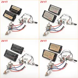 GUITAR HUMBUCKER PICKUP FOR GIBSON BRIDGE NECK PICKUP SET 2V1T WIRING HARNESS 2C