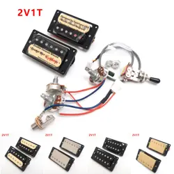 FOR GIBSON GUITAR HUMBUCKER PICKUP BRIDGE NECK PICKUP SET 2V1T WIRING HARNESS 2C