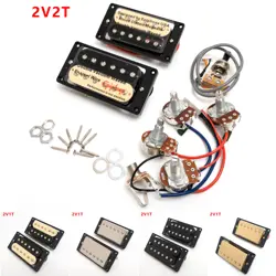 FOR GIBSON GUITAR HUMBUCKER PICKUP BRIDGE NECK PICKUP SET 2V2T WIRING HARNESS 2C