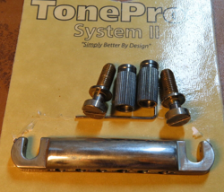 AGED TONEPROS TAILPIECE   STUDS BUSHINGS T1ZS-N NICKEL FITS GIBSON LES PAUL 335