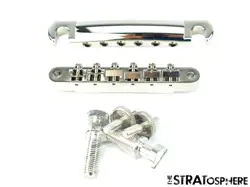 GIBSON LES PAUL STANDARD 50S ABR-1 TUNE-O-MATIC BRIDGE TAILPIECE 1950S, NICKEL