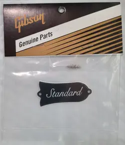 GIBSON LES PAUL STANDARD TRUSS ROD COVER W/SCREWS / GENUINE OEM REPLACEMENT PART