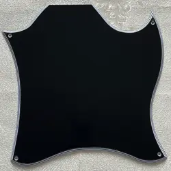 CUSTOM FOR GIBSON SG STANDARD FULL FACE BLANK GUITAR PICKGUARD 5-PLY BLACK
