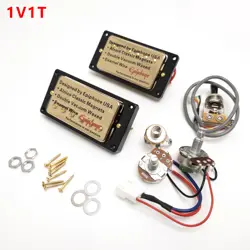 HUMBUCKER PICKUP BRIDGE NECK PICKUP SET 1V1T WIRING HARNESS 2C FOR GIBSON GUITAR
