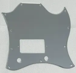SILVER MIRROR FOR GIBSON SG STANDARD SINGLE HUMBUCKER STYLE GUITAR PICKGUARD