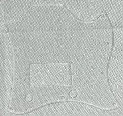 CLEAR TRANSPARENT FOR GIBSON SG STANDARD SINGLE HUMBUCKER STYLE GUITAR PICKGUARD