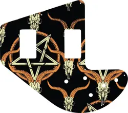 WD CUSTOM PICKGUARD FOR LEFT HAND GIBSON 1975-1983 RIPPER BASS #GOC01 OCCULT ...