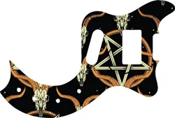 WD CUSTOM PICKGUARD FOR GIBSON MARAUDER DELUXE #GOC01 OCCULT GOAT SKULL AND P...
