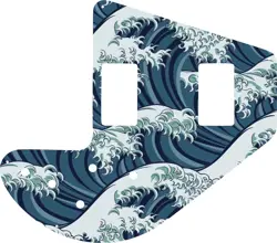 WD CUSTOM PICKGUARD FOR GIBSON 1975-1983 RIPPER BASS #GT02 JAPANESE WAVE TATT...