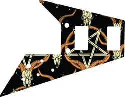 WD CUSTOM PICKGUARD FOR GIBSON 1989-2018 FLYING V '67 REISSUE #GOC01 OCCULT G...